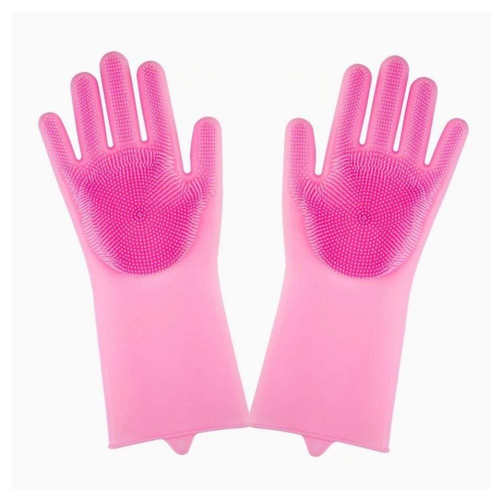 Par De Luvas Esponja Silicone Lava Louças Ponto