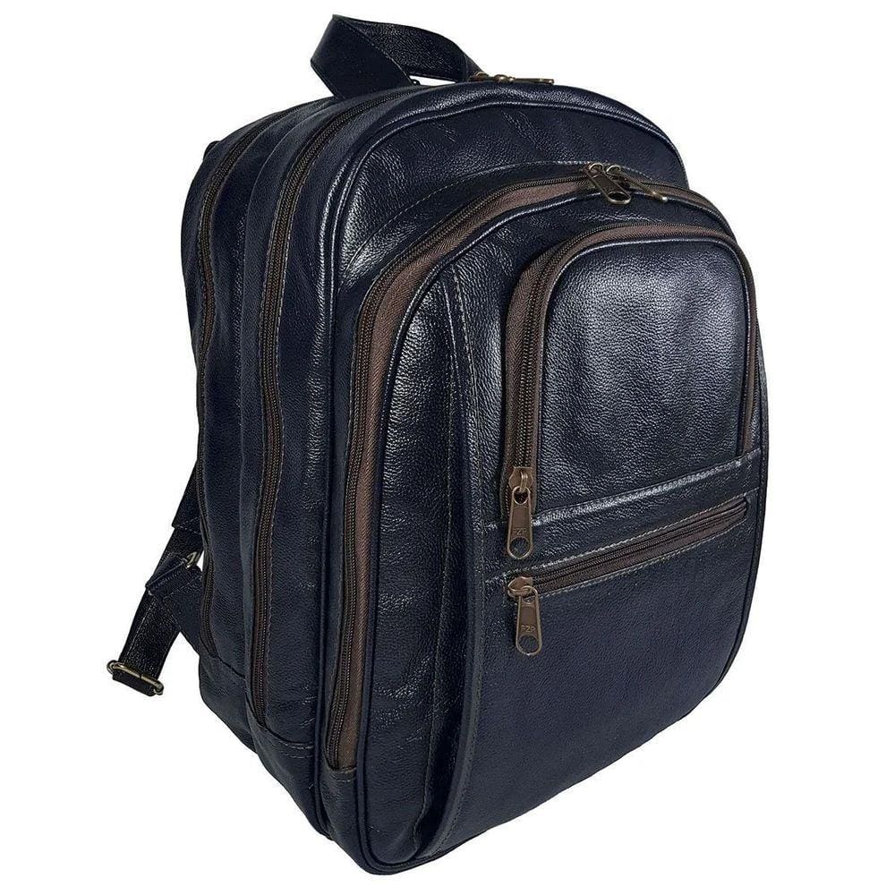 Mochila Executiva Grande De Couro Para Notebook Le Ponto