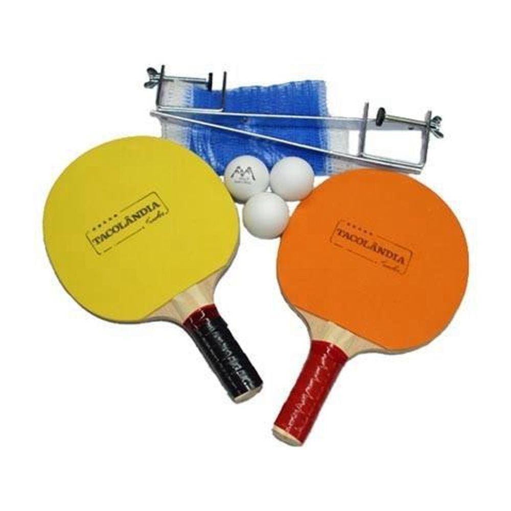 Kit Ping Pong Tenis De Mesa Raquetes Bolinhas Rede