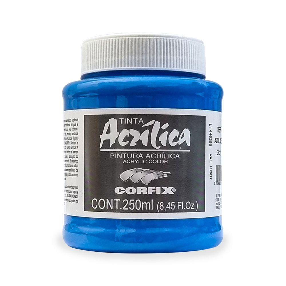 Tinta Acrílica Azul Celeste 250ml Corfix Ponto