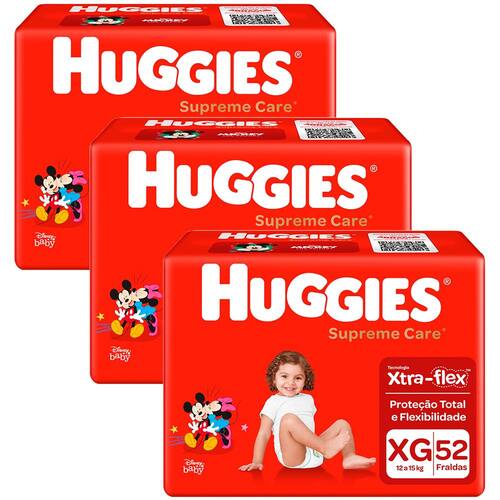 Fralda Huggies Supreme Care XG - Kit com 156 Unidades é boa?