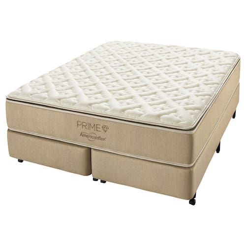 Cama Box King + Colchão AmericanFlex Prime com Pillow Top e Molas Ensacadas 71 x 193 x 203 cm Menor preço em Cama Box King + Colchão AmericanFlex Prime com Pillow Top e Molas Ensacadas 71 x 193 x 203 cm