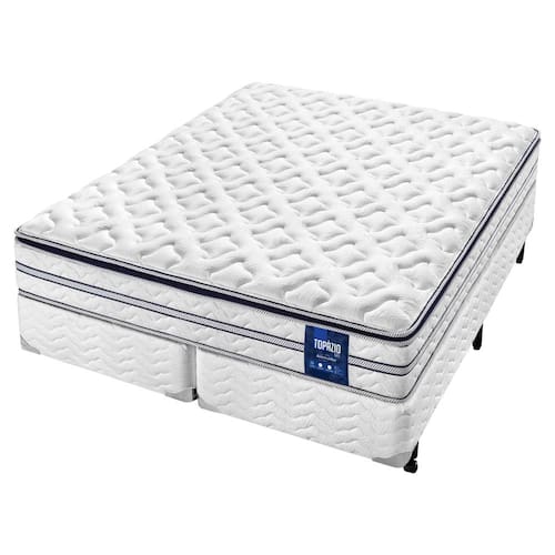Cama Box Queen Size AmericanFlex Topázio Gel com Pillow Top e Molas Ensacadas 67x158x198cm Menor preço em Cama Box Queen Size AmericanFlex Topázio Gel com Pillow Top e Molas Ensacadas 67x158x198cm