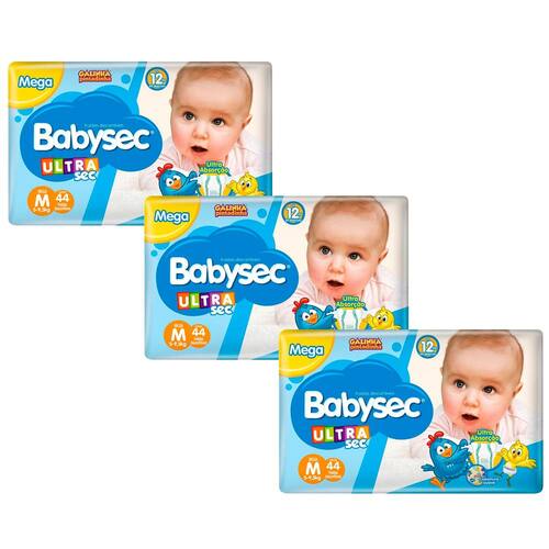Fralda Babysec UltraSec Galinha Pintadinha M - Kit com 132 Unidades Menor preço em Fralda Babysec UltraSec Galinha Pintadinha M - Kit com 132 Unidades