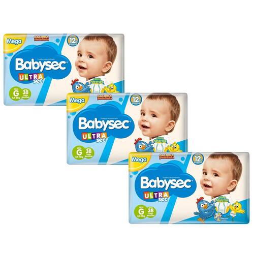 Fralda Babysec UltraSec Galinha Pintadinha G - Kit com 114 Unidades é boa?