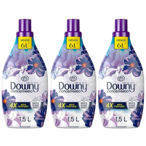 Amaciante Downy Concentrado Lírios do Campo 1,5L - 3 Unidades é ruim? Amaciante Downy Concentrado Lírios do Campo 1,5L - 3 Unidades é boa?