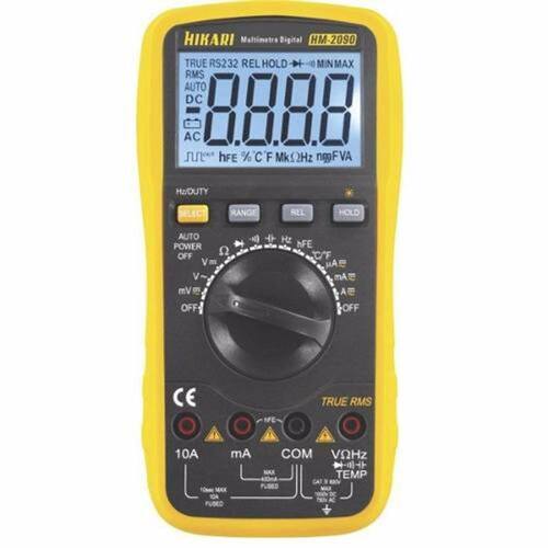 Multímetro Digital Hikari Hm-2090 True Rms Menor preço em Multímetro Digital Hikari Hm-2090 True Rms