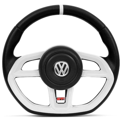 Volante Modelo Golf GTI Branco Vision | Ponto Volante Modelo Golf GTI Branco Vision | Ponto
