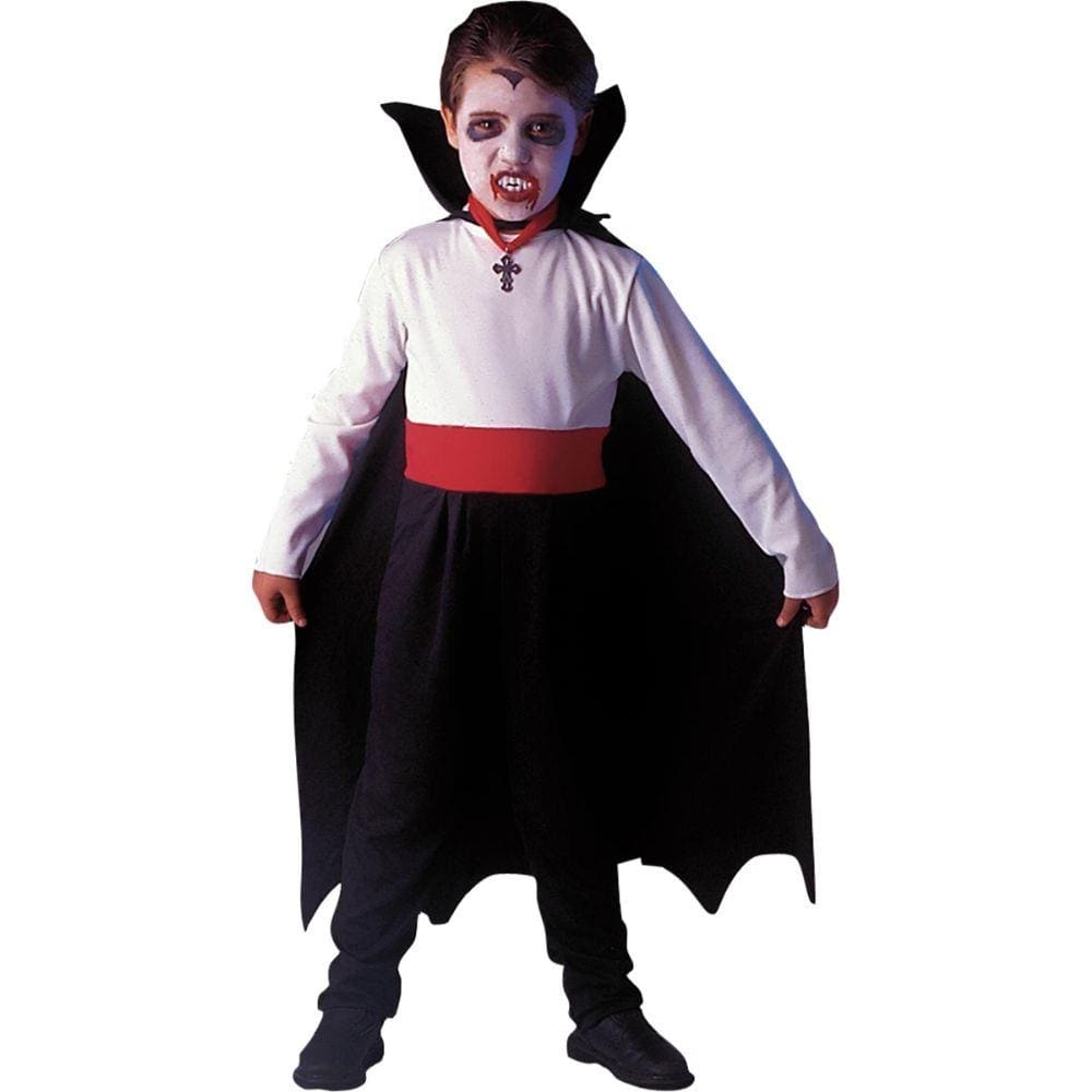 Fantasia de Halloween Masculina Adulto Vampiro de Luxo Com Capa e