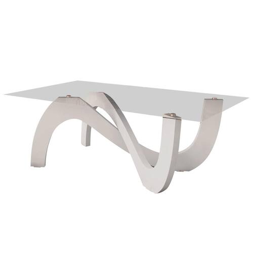 Mesa de Centro Imaza Slim com Tampo de Vidro Menor preço em Mesa de Centro Imaza Slim com Tampo de Vidro