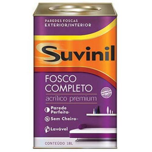 Tinta Acrílica Fosco Completo Suvinil 18 Litros Palha Menor preço em Tinta Acrílica Fosco Completo Suvinil 18 Litros Palha