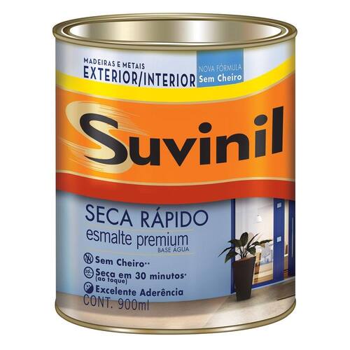 Tinta Esmalte Brilhante Seca Rápido Suvinil 900 ml Tabaco Menor preço em Tinta Esmalte Brilhante Seca Rápido Suvinil 900 ml Tabaco