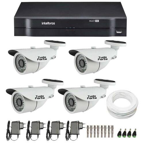 Kit CFTV 04 Câmeras Infra HD 720p JL Protec 30Mts + DVR Intelbras Multi HD + Acessórios é boa?