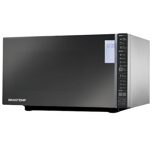 Forno de Micro-ondas Brastemp BMG45AR com Grill Espelhado e Painel Integrado Inox Espelhado - 32 Litros