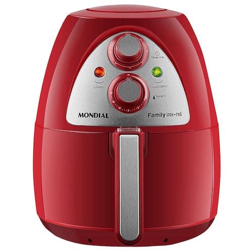 Fritadeira Elétrica Sem Óleo Air Fryer Mondial Inox Red Premium AF-14 4 L - Vermelha/ Inox é boa?