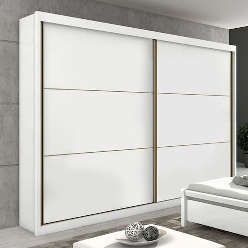 Menor preço em Guarda Roupa Casal 2 Portas 6 Gavetas Toronto New Móveis Lopas Branco