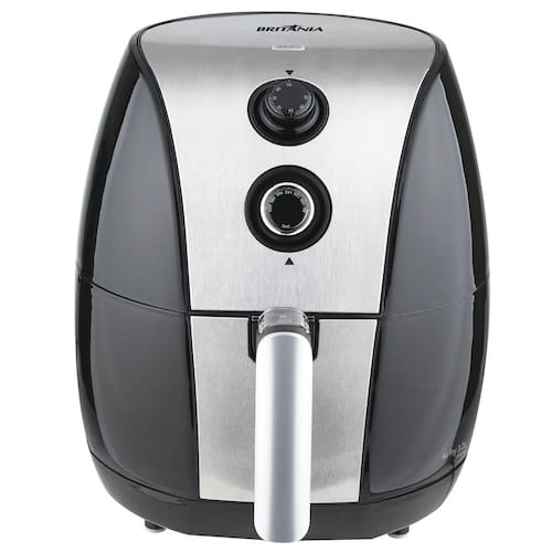 Fritadeira Elétrica Sem Óleo Britânia Air Fryer com Timer 4L - Preta Menor preço em Fritadeira Elétrica Sem Óleo Britânia Air Fryer com Timer 4L - Preta