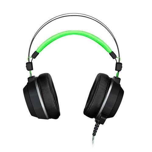 Menor preço em Fone de Ouvido Warrior Headset Arco USB-P2 PH225 Preto/Verde - Multilaser