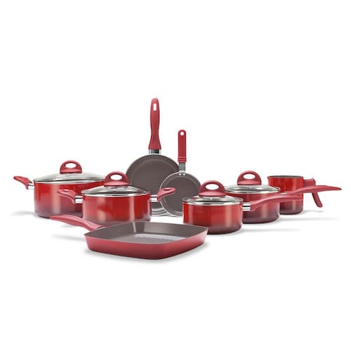 Conjunto de Panelas 8 Peças Brinox Ceramic Life Smart Plus com Revestimento Antiaderente Cerâmico e Tampa de Vidro Saída de Vapor 2.5 mm – Vermelho Menor preço em Conjunto de Panelas 8 Peças Brinox Ceramic Life Smart Plus com Revestimento Antiaderente Cerâmico e Tampa de Vidro Saída de Vapor 2.5 mm – Vermelho