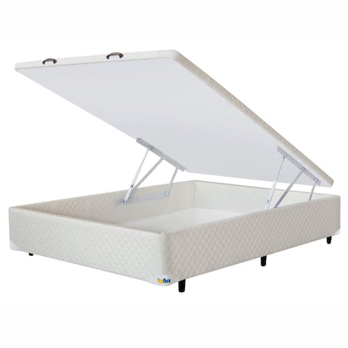Base Box para Colchão de Casal Itaflex Universal com Baú 40,5x138x188 cm - Bege Menor preço em Base Box para Colchão de Casal Itaflex Universal com Baú 40,5x138x188 cm - Bege
