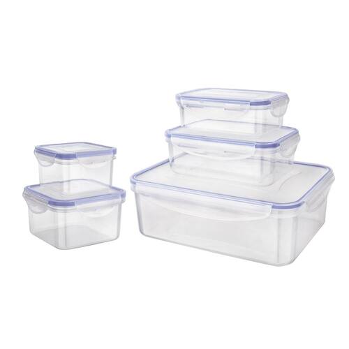 Conjunto de Potes Herméticos Euro Home PLA3604-AZ em Plástico – 5 Peças Menor preço em Conjunto de Potes Herméticos Euro Home PLA3604-AZ em Plástico – 5 Peças