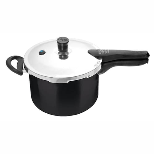 Panela de Pressão 4,5 L Nigro Press Fechamento Externo em Alumínio com 4 Sistemas de Segurança – Preta Menor preço em Panela de Pressão 4,5 L Nigro Press Fechamento Externo em Alumínio com 4 Sistemas de Segurança – Preta