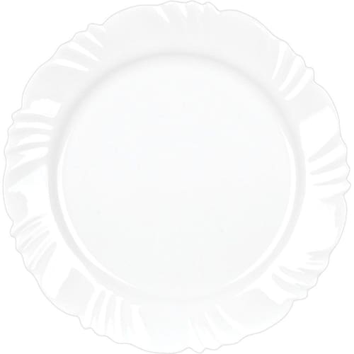 Prato de Vidro Raso 25cm Pétala Opaline Duralex Menor preço em Prato de Vidro Raso 25cm Pétala Opaline Duralex
