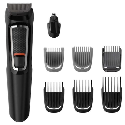 imagem-Aparador de Pêlos Philips Multgroom Series 3000 MG3731/15 8 em 1 Sem Fio Preto - Bivolt