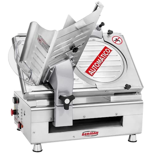 Cortador de Frios Bermar BM95NRPF Inox, Automático, Lâmina de 330mm e Menor preço em Cortador de Frios Bermar BM95NRPF Inox, Automático, Lâmina de 330mm e