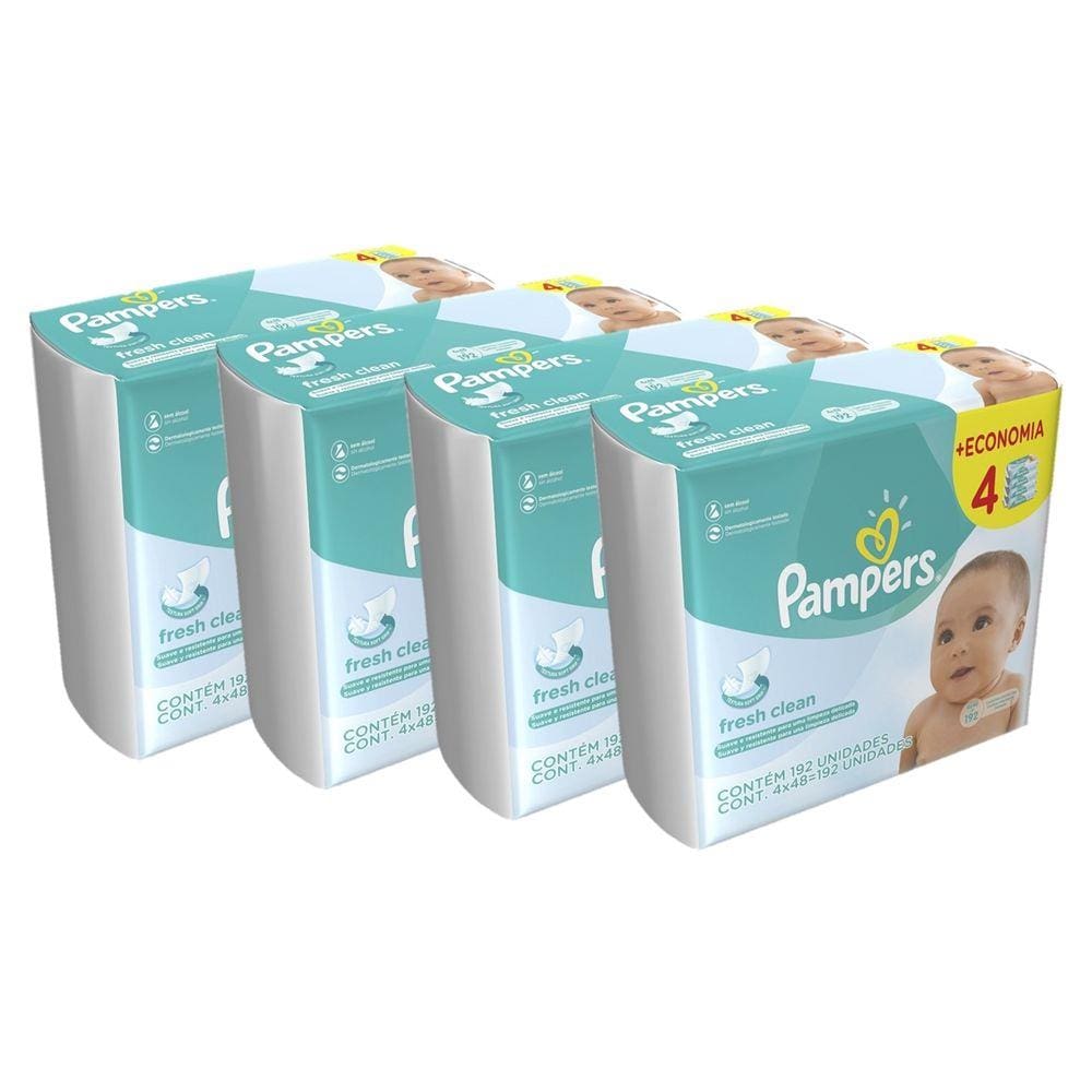 Kit TOALHINHAS UMEDECIDAS PAMPERS REGULAR COM 768 | Ponto