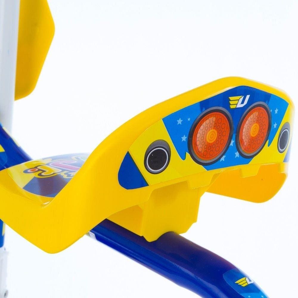 Triciclo Infantil Ultra Bikes Motoca Com Buzina Menina/Menino -  Azul+amarelo