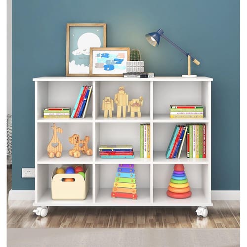 Nicho Organizador 108 x 83 cms com Rodízios Qmovi Branco Menor preço em Nicho Organizador 108 x 83 cms com Rodízios Qmovi Branco