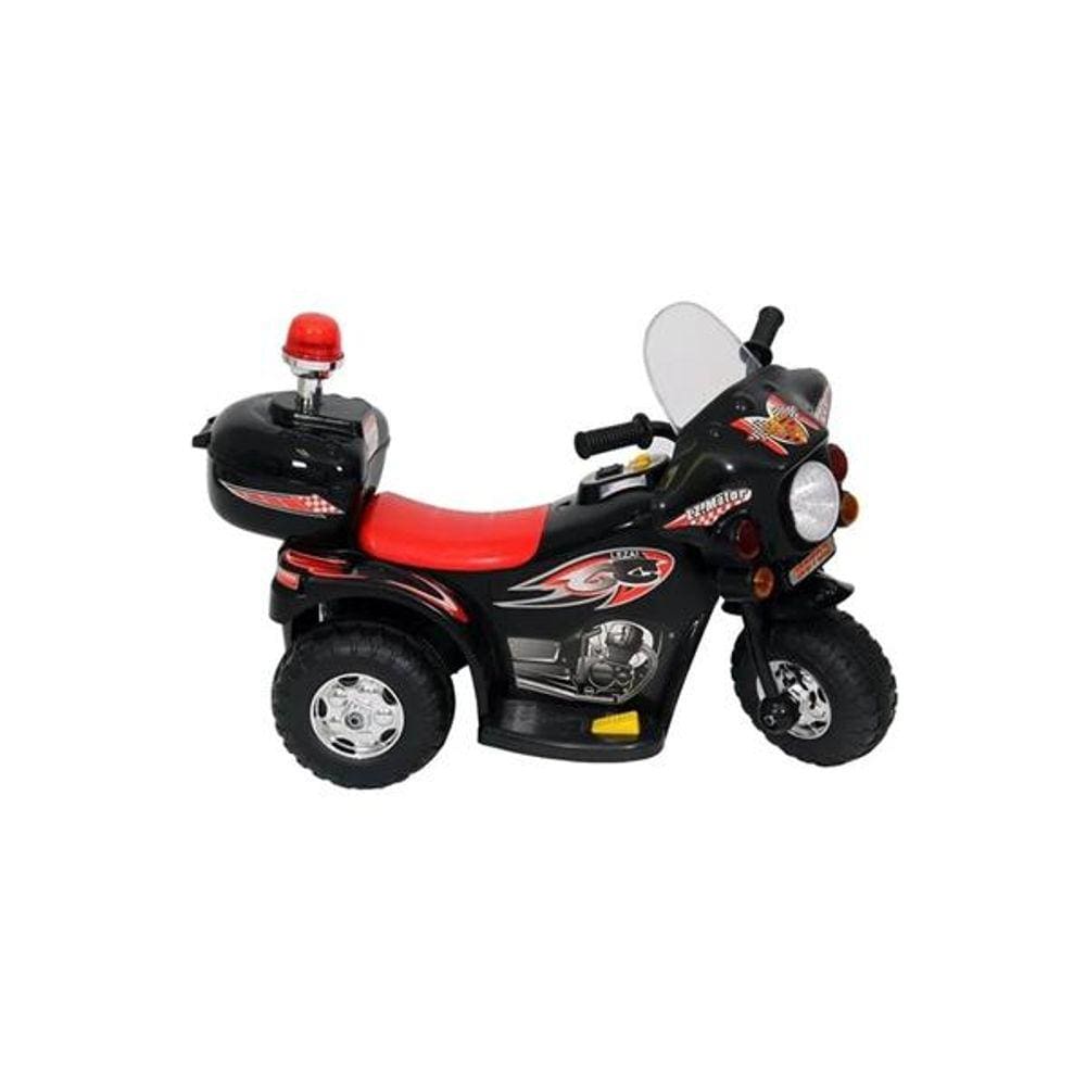 Mini Moto Elétrica Infantil Triciclo Criança Bateria 6V Importway BW002-R  Rosa Polícia Bivolt - BEST SALE SHOP