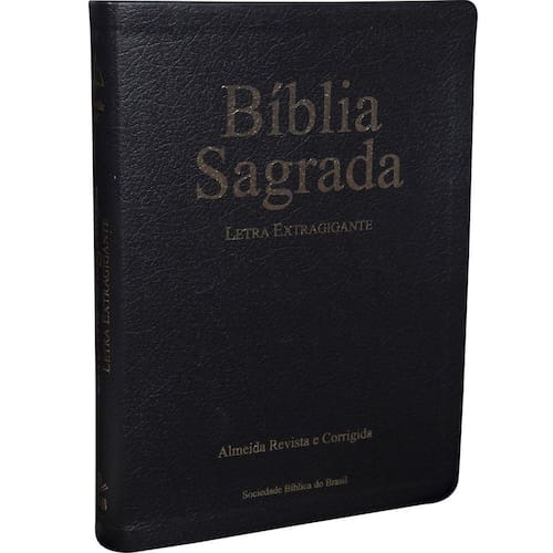 Bíblia Sagrada Letra Extra Gigante Revista e Corrigida SBB Menor preço em Bíblia Sagrada Letra Extra Gigante Revista e Corrigida SBB