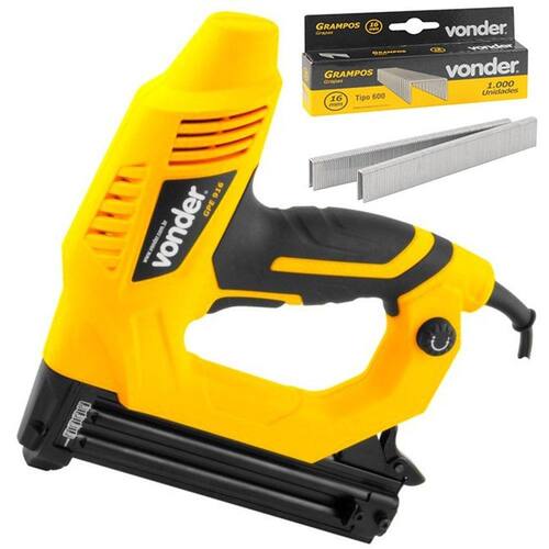 Grampeador Pinador Elétrico GPE 916 - Com 1000 Grampos 16mm Menor preço em Grampeador Pinador Elétrico GPE 916 - Com 1000 Grampos 16mm