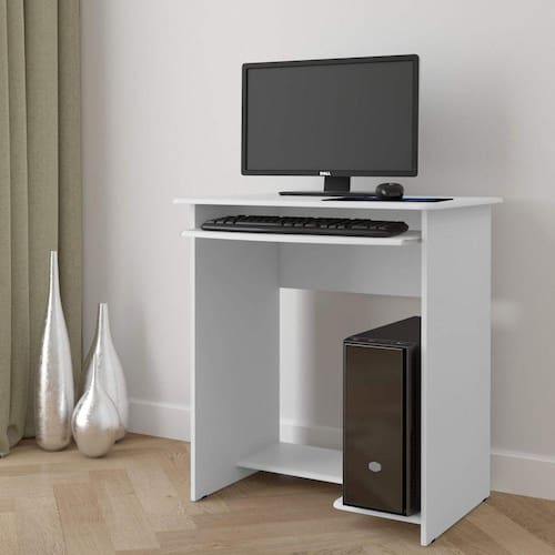 Mesa para Computador Prática EJ Móveis Branco Menor preço em Mesa para Computador Prática EJ Móveis Branco