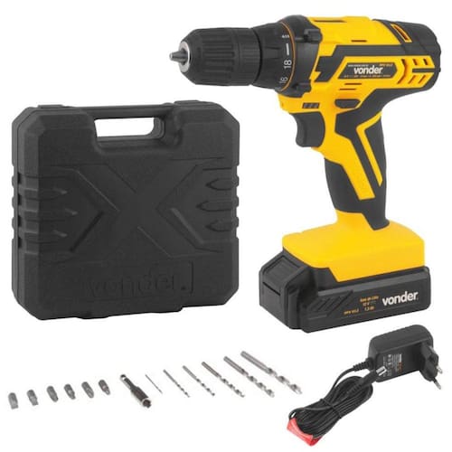 Furadeira e Parafusadeira à Bateria 12v Bivolt Pfv 012 Com Kit de Brocas e Bits Vonder é boa?