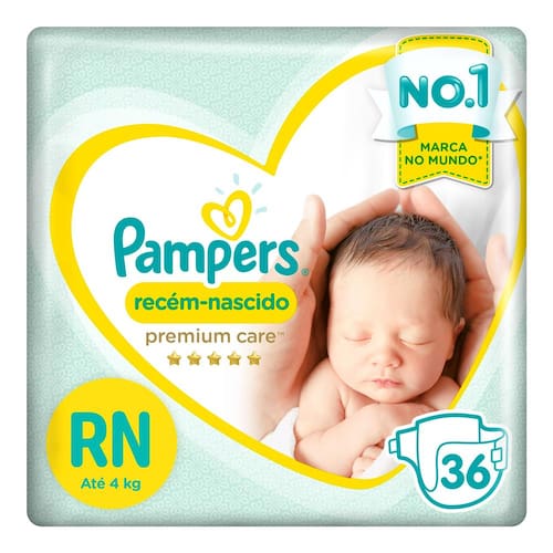 Fraldas Pampers Recém-Nascido Premium Care RN - 36 Unidades é boa?