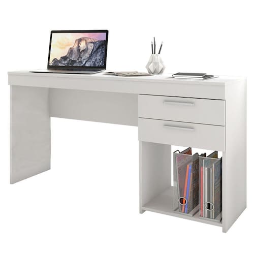 Escrivaninha 2 Gavetas Notável Office Branco