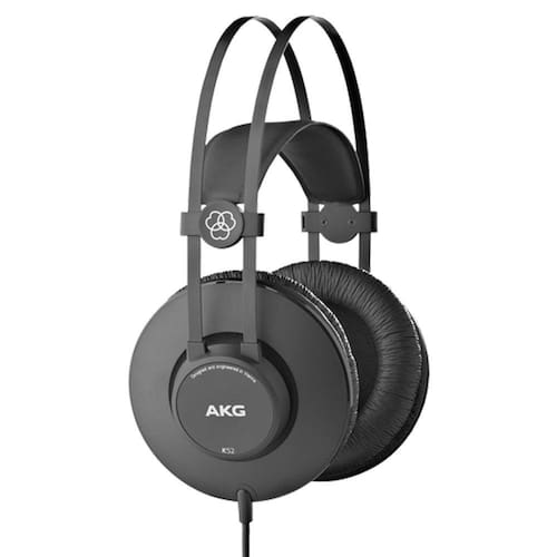 Fone de ouvido AKG K52 - Headphone Monitor Profissional Preto