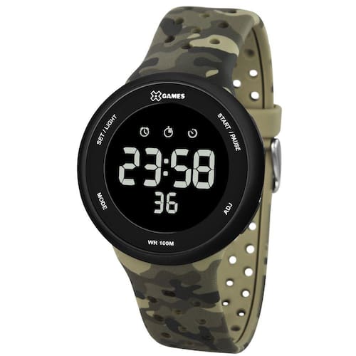 Relógio X-games Masculino Digital Xmppd486 Verde Camuflado Menor preço em Relógio X-games Masculino Digital Xmppd486 Verde Camuflado