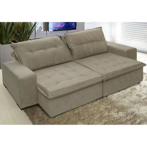 Sofá Austrália 3,12 Mts Retrátil e Reclinavel Tecido Suede Pluma Castor - Moveis Marfim é boa?