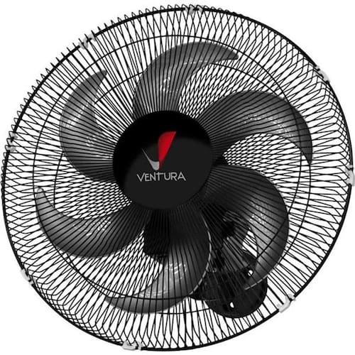 Ventilador Oscilante de Parede Ventura Venti-Delta 50 cm Preto - Bivolt Menor preço em Ventilador Oscilante de Parede Ventura Venti-Delta 50 cm Preto - Bivolt