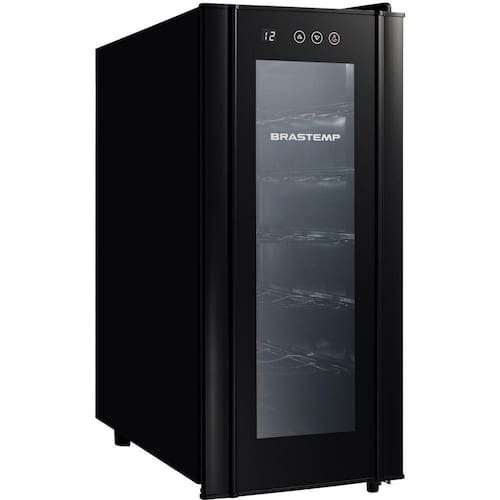 Adega de Vinhos Brastemp 12 Garrafas BZC12BE All Black Menor preço em Adega de Vinhos Brastemp 12 Garrafas BZC12BE All Black