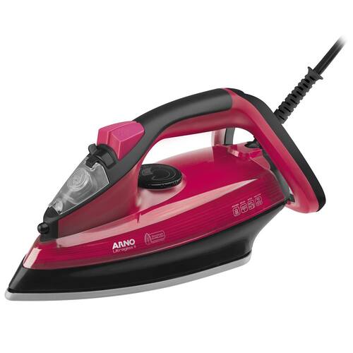 Ferro de Passar a Vapor Base Vitrocerâmica com Spray Arno Ultragliss II FUA2 Preto e Rosa 1200W é boa?