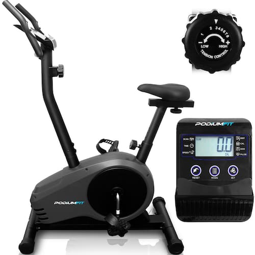 Menor preço em Bicicleta Ergométrica PodiumFit V300 - Magnética - 8cargas - Max150Kg - Silenciosa