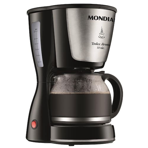 Cafeteira Elétrica Mondial Dolce Arome Inox C-32I 32 Xícaras - Preta