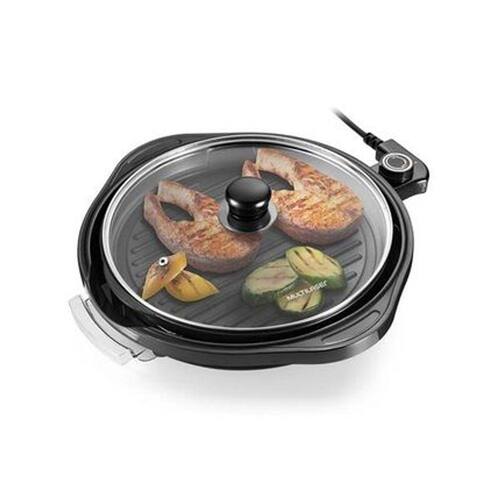 Panela Grill Multifuncional 1200W - Preta Multilaser - CE053 Menor preço em Panela Grill Multifuncional 1200W - Preta Multilaser - CE053