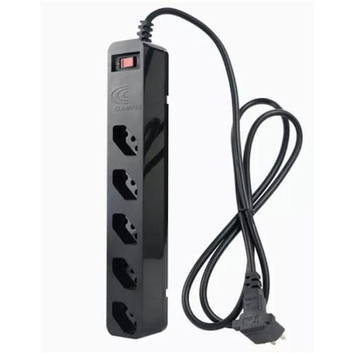 Filtro de Linha 5 tomadas IClamper Preto Menor preço em Filtro de Linha 5 tomadas IClamper Preto