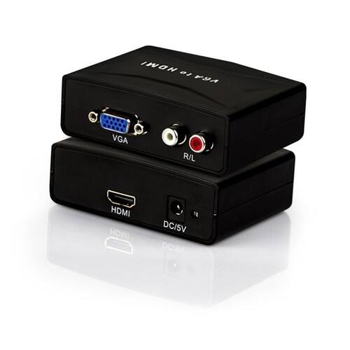 Menor preço em Conversor Adaptador Vga + Áudio X Hdmi Para PC Notebook